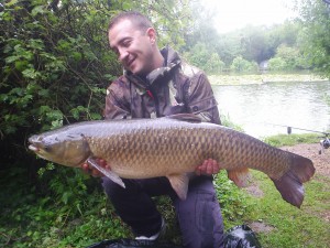 A cracking looking 26lb grass carp caught by carl mckail from the heron lawns swim on 7th August. 