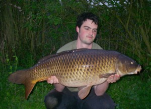 Another fine fish for Harry Barker, a 32lb 8oz common caught bank holiday weekend