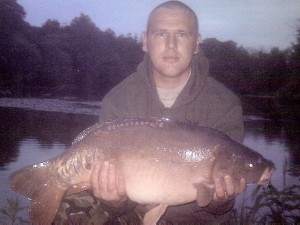 Anthony pegg with a PB 20lb 4oz mirror from Heron