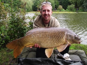 Eddie stevenson with nice 22lb common from heron caught end july