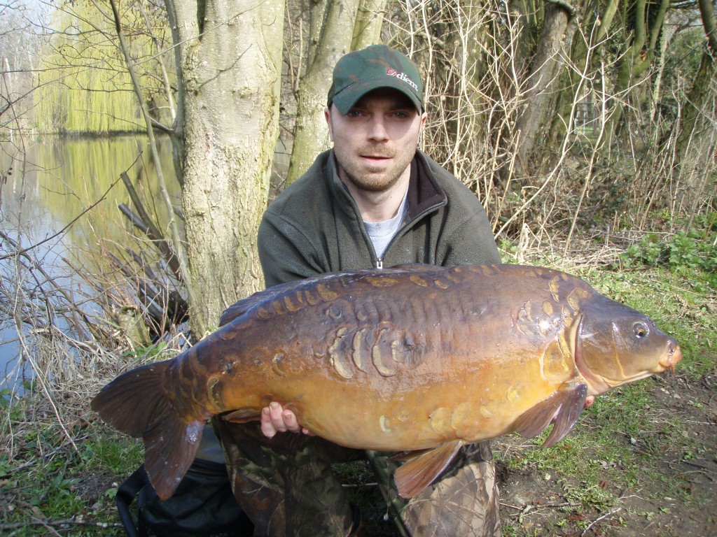 Kevin Smith with a lovely 29lb 4 oz mirror from Broadwing