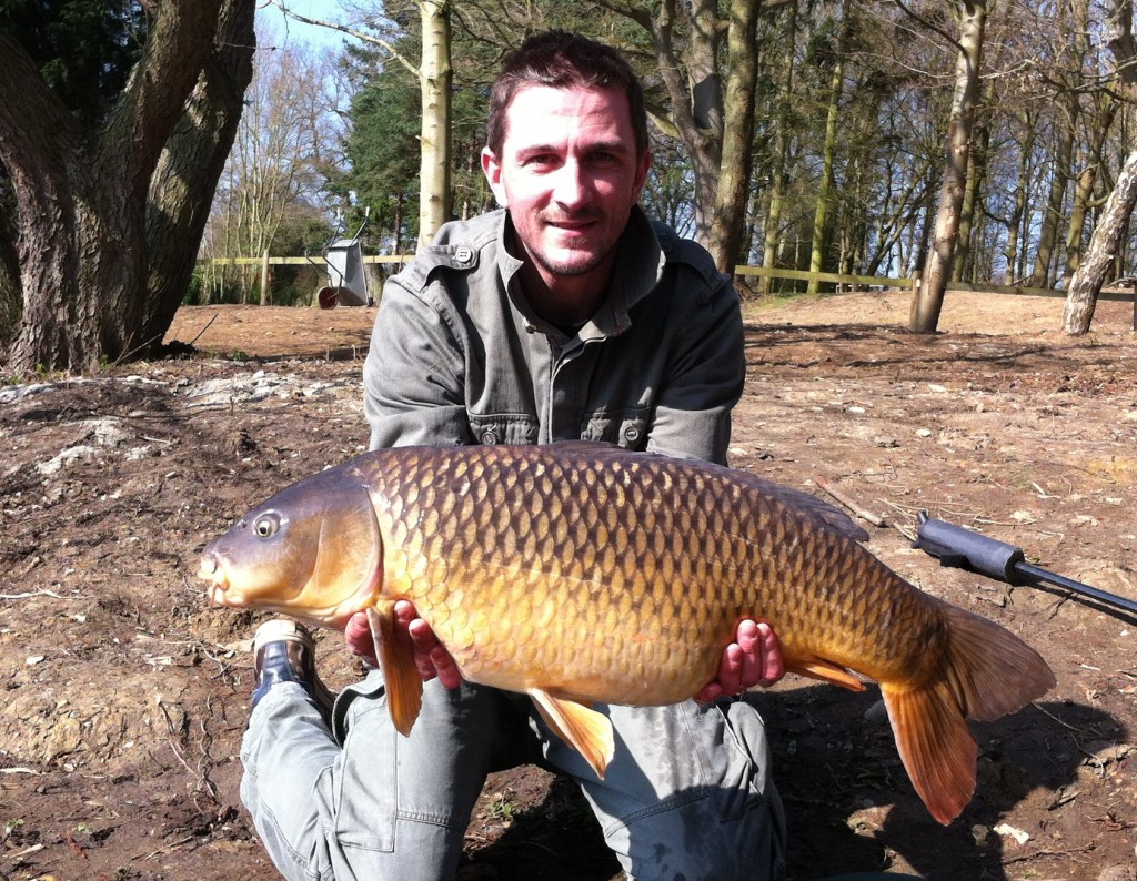 A lovely 30lb 10oz common from heron and new pb for danny thompson