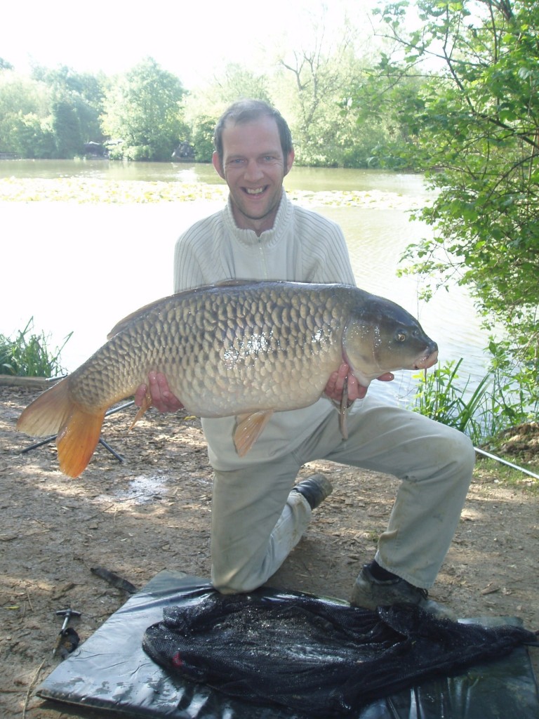 Dave Caldwell with a pb 32lb Common from Heron