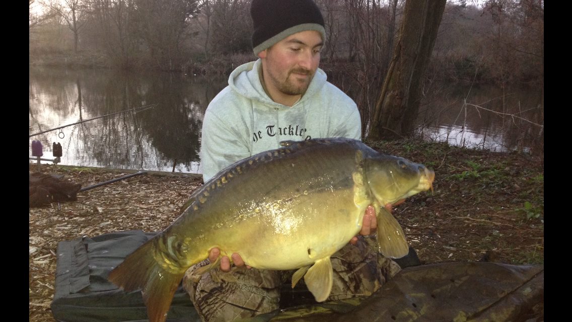 A nice 20lb stockie from Broadwing lake for Mark Batson