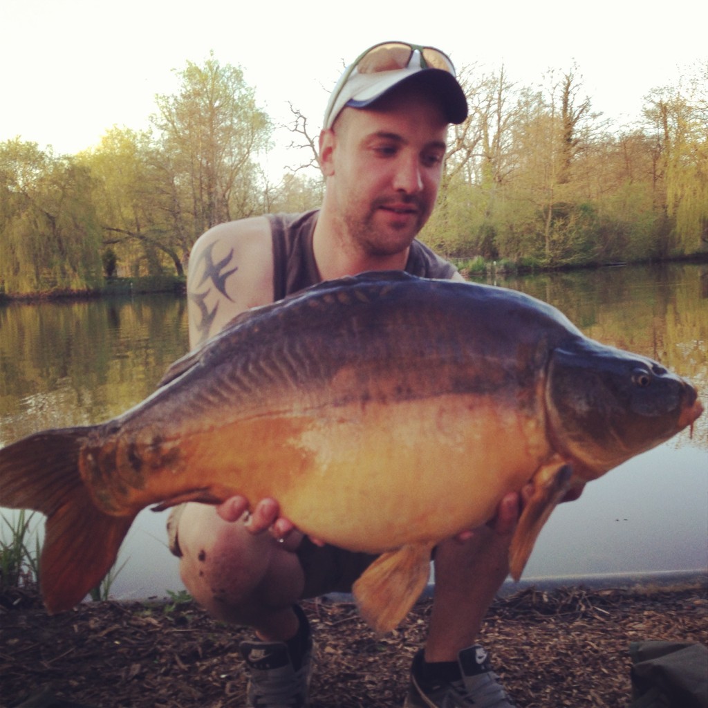 Kirk Graham with a nice 22lb stocky Mirror from Broadwing