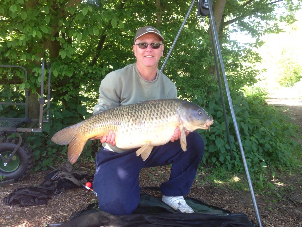 Eric Stamford with a 30lb 7 oz common from Heron