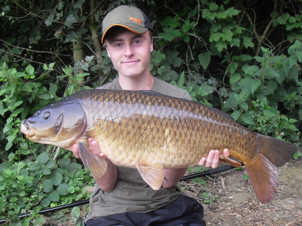 Lee Bambridge with a 21lb commmon from Heron