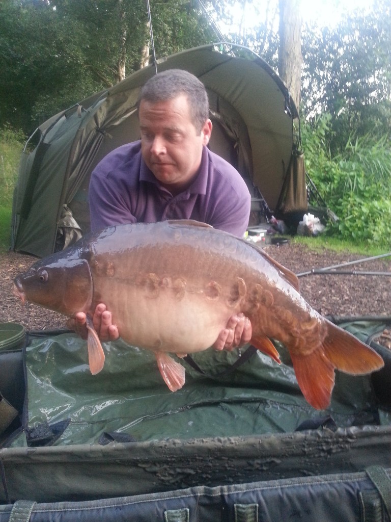 Martin Hall with a nice 27lb mirror from Broadwing