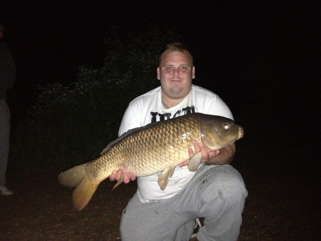 Bill Tansley with a 20lb Heron common