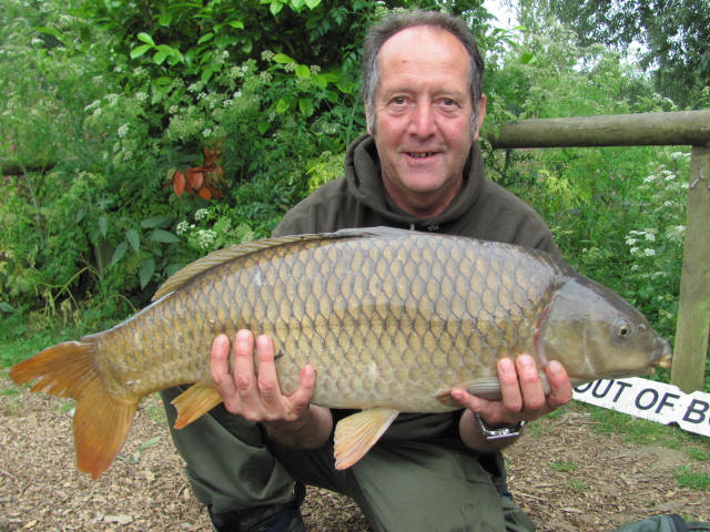 John Blake with a 21lb 10oz common from Heron