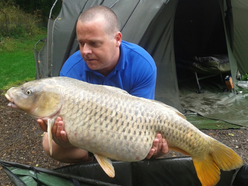 Martin Hall with a 26lb 10 oz ghost carp from Broadwing