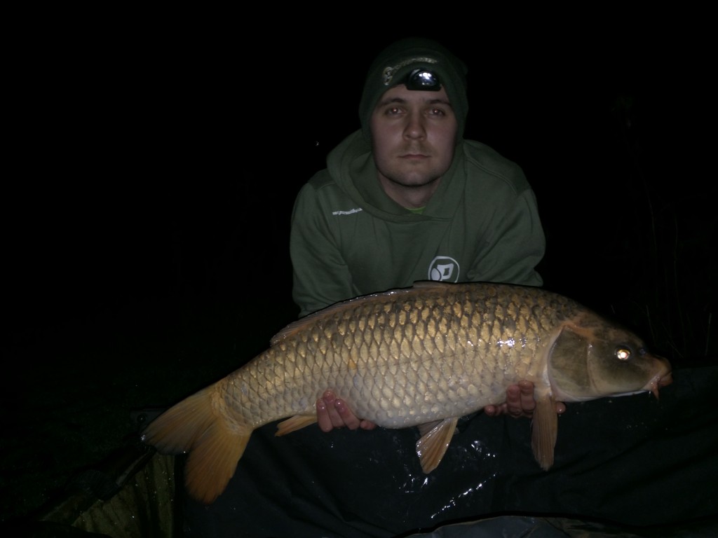 Marc Howard with a 22lb 4oz ghost carp from Heorn