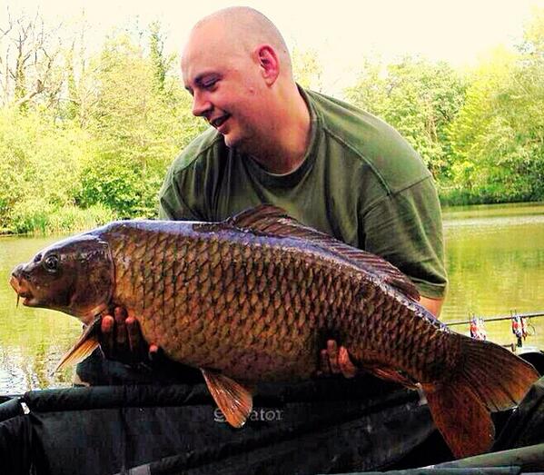 Herbie patz with a 33lb 15oz common from Broadwing
