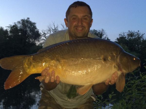 Craig Soames with a 23lb 4oz mirror from Broadwing