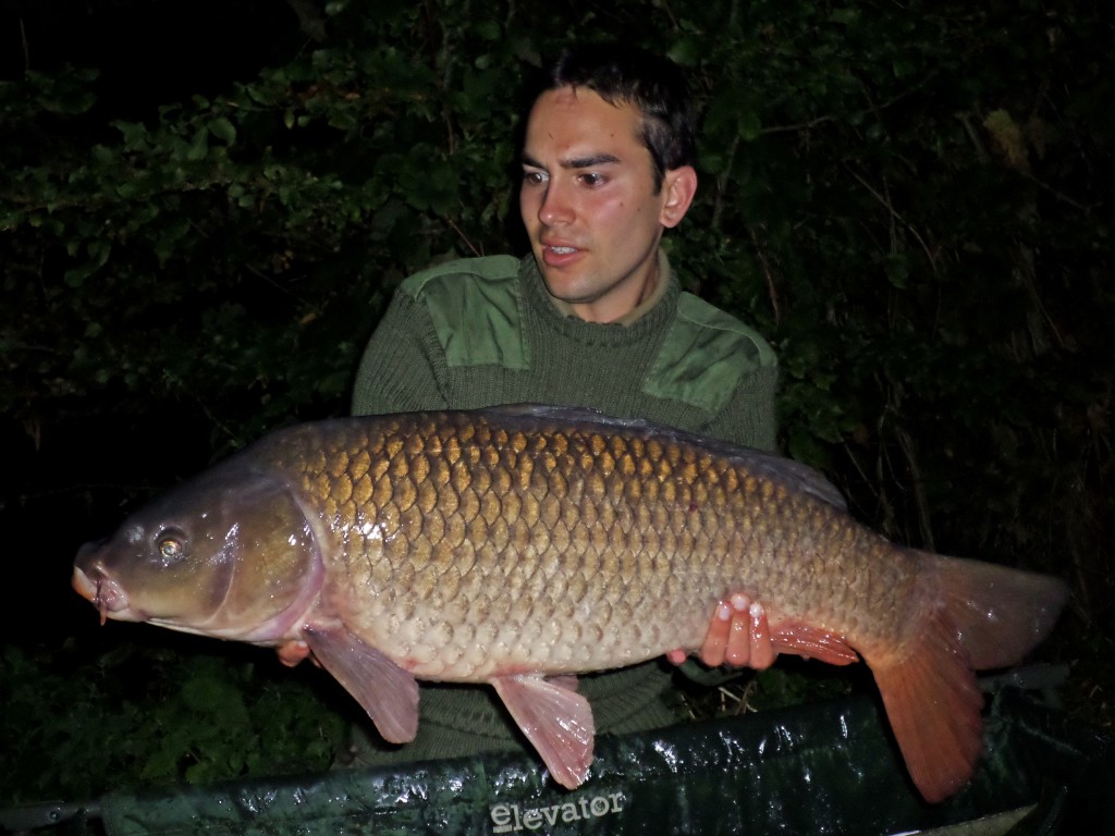 Byron Mann with a 22lb 14oz common from Heron