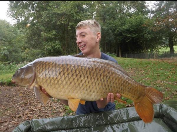 Louie Donaldson with a 25lb 11oz Common from Heron 